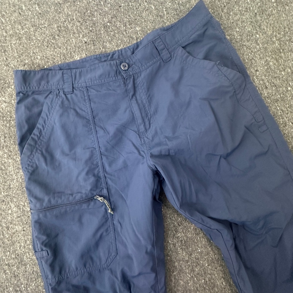 Columbia Hiking Pants Men 38x30 Blue Cargo Outdoor Omni-Shade XM0803 Fishing